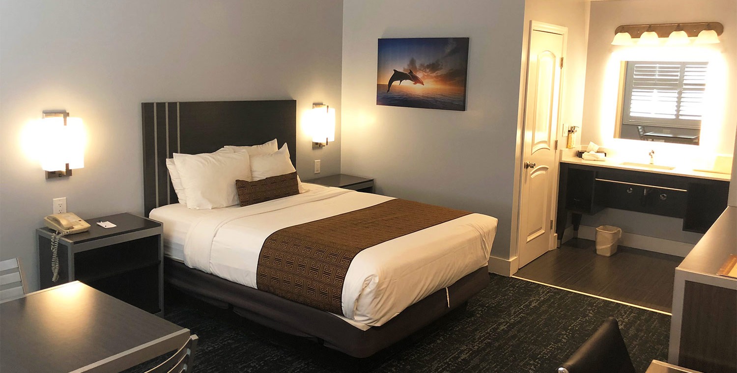 Enjoy well-appointed modern rooms at our Monterey hotel