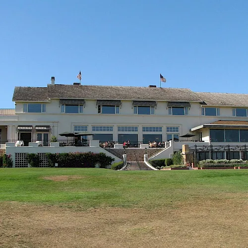 The coastline and golf links at Pebble Beach